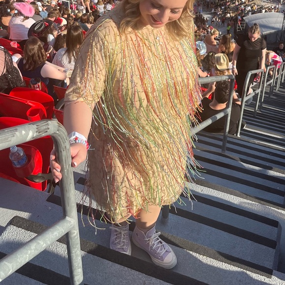 Nasty Gal | Dresses | Nasty Gal Plus Size Tassel Beaded Mini Shift Dress |  Poshmark